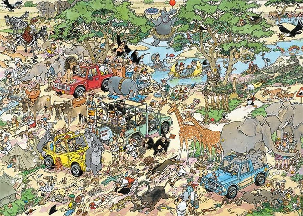 The Storm + The Safari, puzzle jigsaw 1000 piese adulți X 2 Puzzle Naty Shop