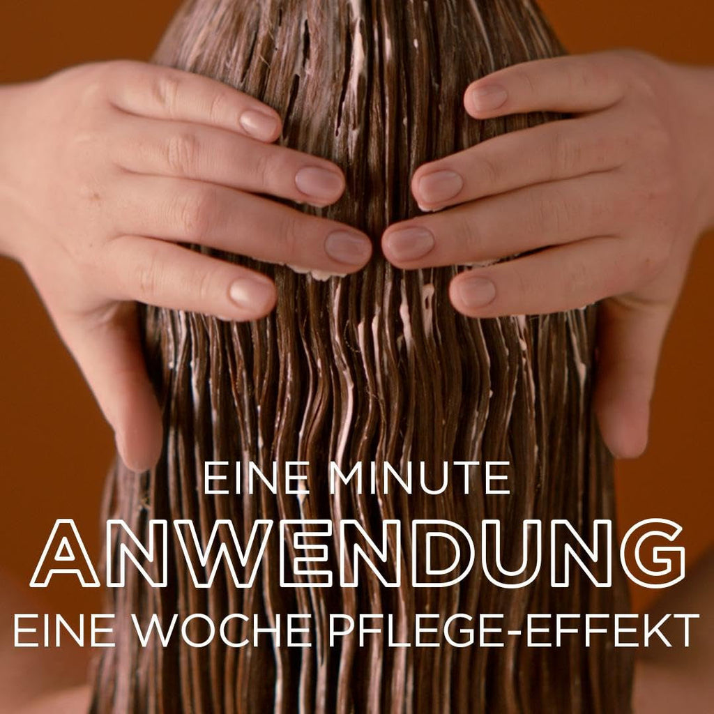 Garnier Olia Hair Colour 6.0 Light Brown + True Treasures Repair Treatment (340ml) pentru păr deteriorat - colorare fără amoniac, uleiuri naturale, acoperire păr gri, miere și ceară de albine, mai puțină rupere a părului Vopsea pentru par Naty Shop