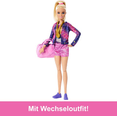 Barbie Turnspaß -Spielset mit Schwebebalken und über 10 thematisch passenden Teilen für siegreiche Geschichten, HRG52