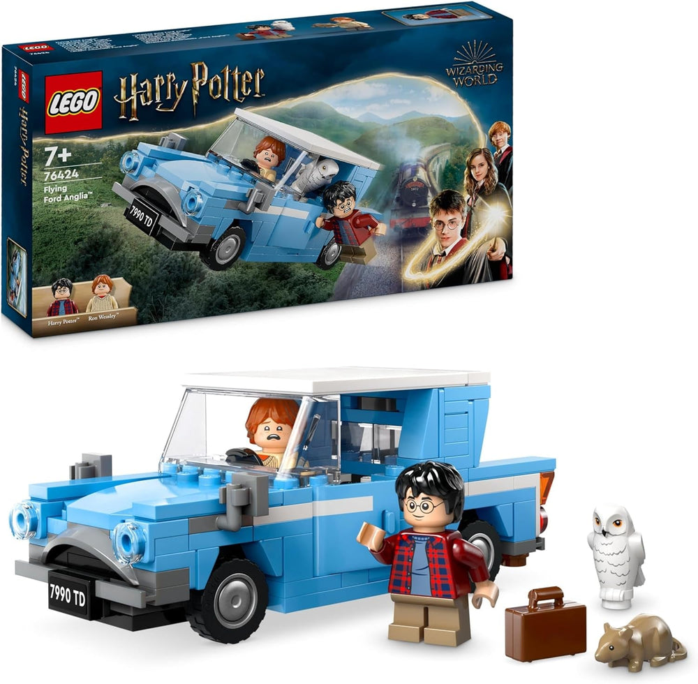 LEGO Harry Potter Létající Ford England Stavební autíčko pro děti Dárek pro chlapce, dívky a všechny fanoušky od 7 let Sada 2 minifigurek včetně Rona Weasleyho Role Play 76424 stavebnic Besuche den LEGO-Store Výchozí název