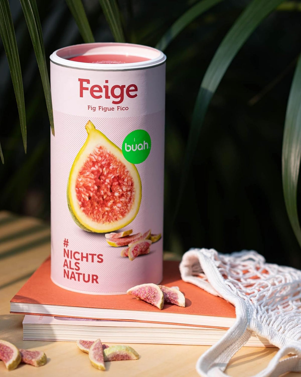 BUAH® Smochine liofilizate | Chipsuri de smochine Ca gustare, pentru muesli și deserturi | Înlocuitor ideal pentru bomboane | Vegan și fără zahăr adăugat | 220g Produse deshidratate Naty Shop