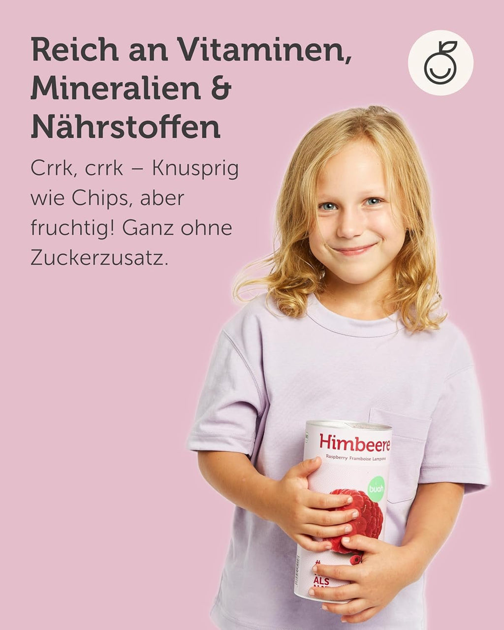 BUAH® Zmeură organică liofilizată | chipsuri de zmeură ca gustare, pentru muesli și deserturi | înlocuitor ideal pentru dulciuri | vegan și fără zahăr adăugat | 120g Produse deshidratate Naty Shop