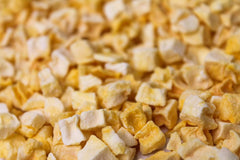 Bucăți de mango liofilizat 100g - Fructe liofilizate - Fructe uscate liofilizate - Mango uscat - Perfect pentru gustări, coacere, muesli, smoothie-uri și deserturi Produse deshidratate Naty Shop