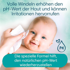 Vlhčené ubrousky Pampers Harmonie Aqua, vlhčené ubrousky, které pomáhají obnovit přirozenou hodnotu pH pokožky, lehké mléko s 99% vodou Baby Wet Wipes Naty Shop