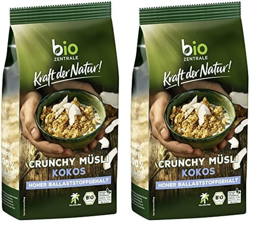 Křupavé müsli s lesním ovocem Biozentrale | 375 g bio müsli | Ideální na snídani a šálek müsli s sebou | Alternativa k müsli tyčinkám