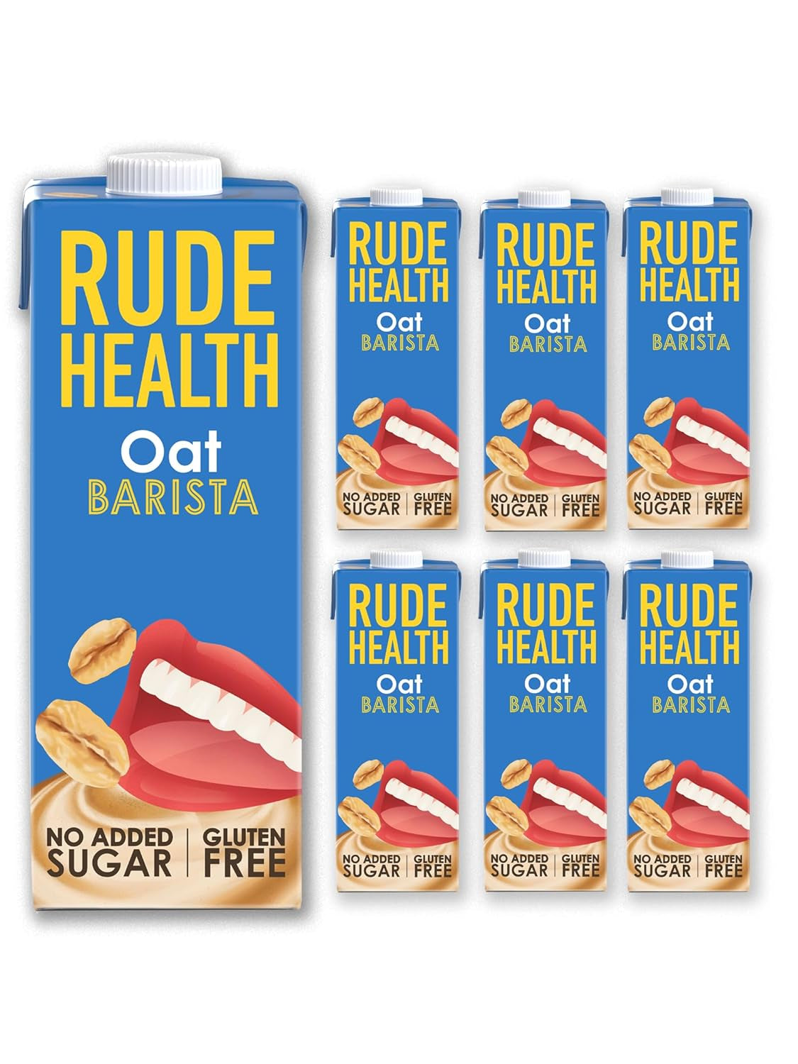 Rude Health 6 x 1 litr Bio-kešu-drink, 100% přírodní Bio-Getränk, glutenfrei, ungesüßt, preisgekrönt, gesund & vegan, 100% recyklované balení