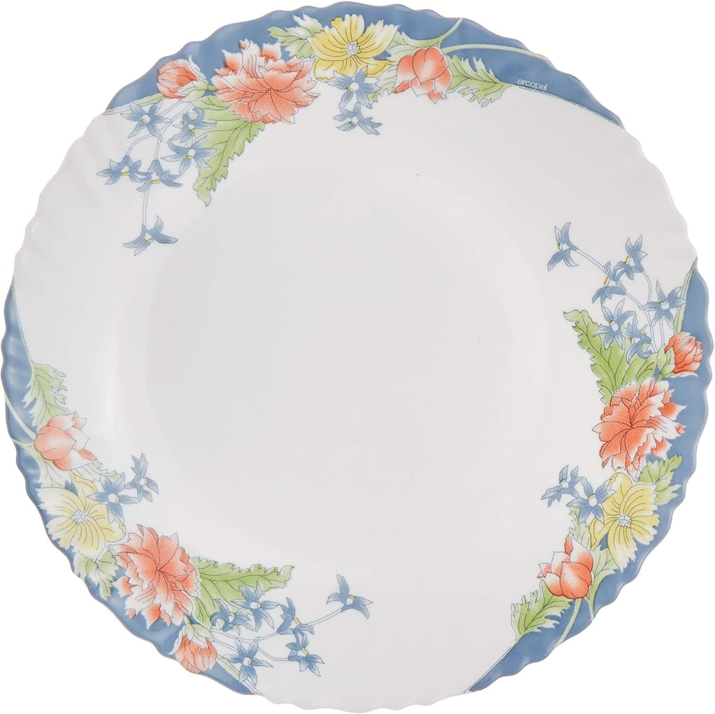 Florine Tafelservice Mit Blumen, Glas, Mehrfarbig, 33 X 33 X 31 Cm Seturi vesela masa Naty Shop