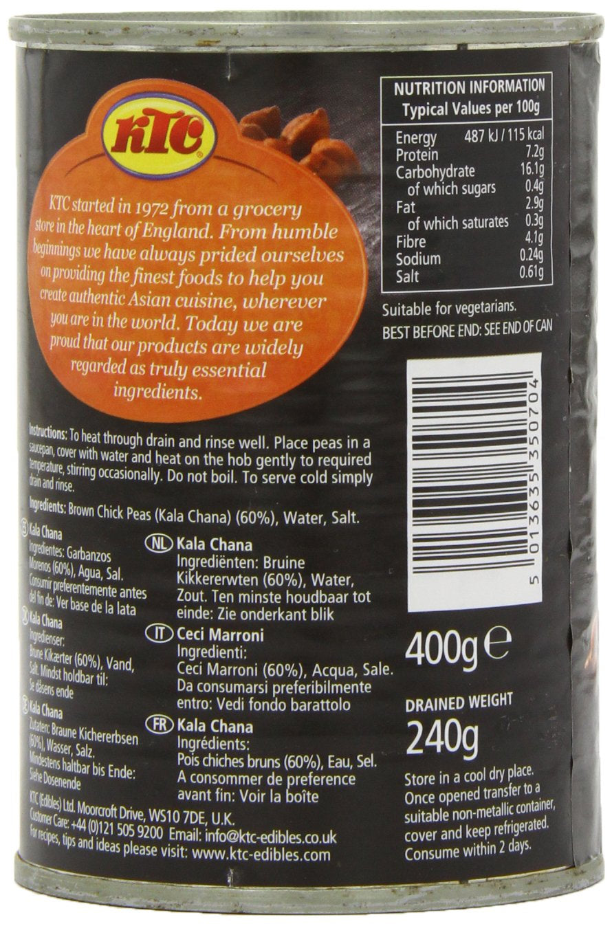 - Hnědá cizrna (konzerva), balení 12 ks (12 x 400 g)