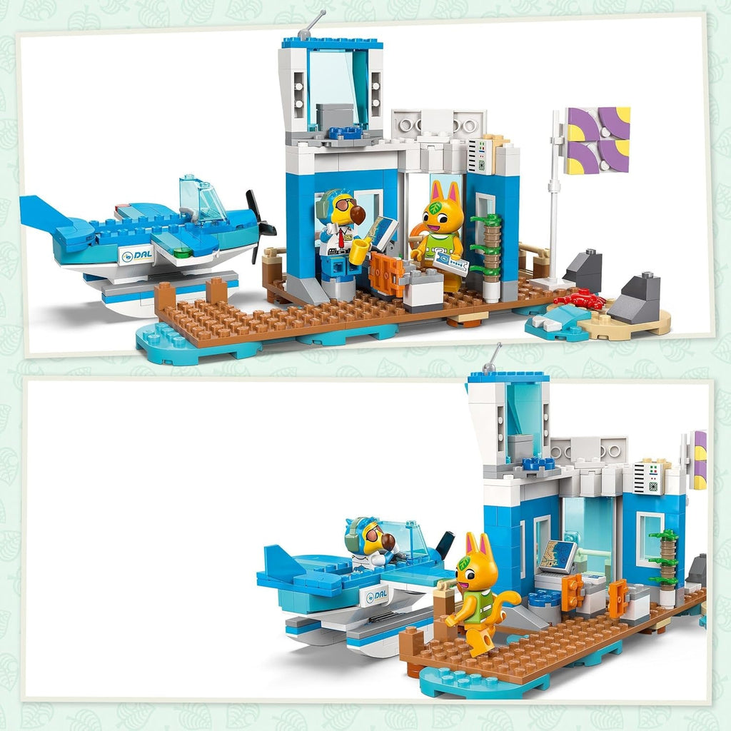 LEGO Animal Crossing Fly with Dodo Airlines, set de jocuri video, jucărie de aeroport, hidroavion și minifigurină pilot, cadou pentru fete și băieți cu vârsta de 7+ 77051 Seturi de constructie Besuche den LEGO-Store