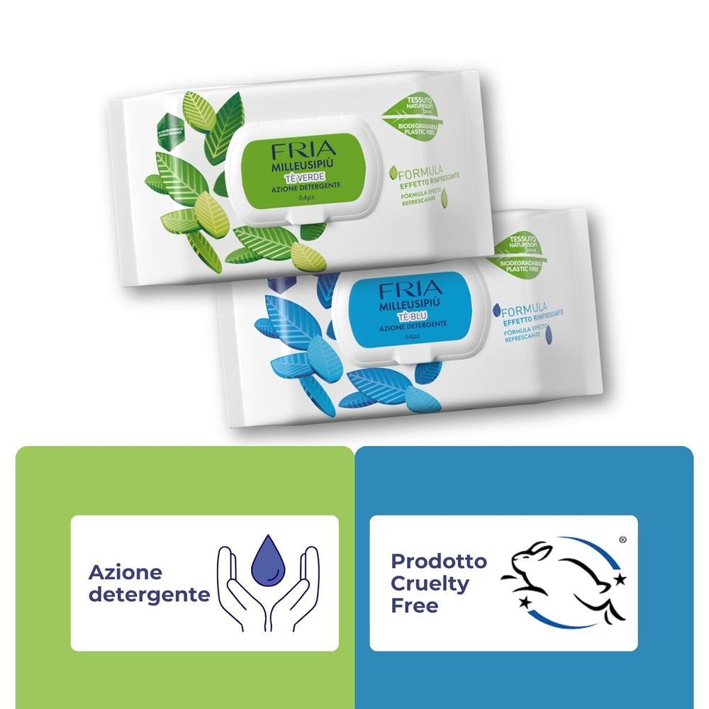 MilleusiPiu Maxi s víčkem, 64 vlhčených ubrousků, 64 jednotek