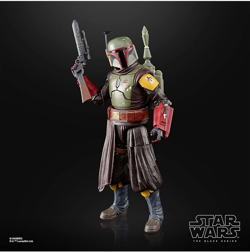 Star Wars Hasbro Seria Neagră Boba Fett (Camera Tronului): Cartea lui Boba Fett Figura de colecție, pentru copii 4+ ani, Multi, 15 cm înălțime Action figures Naty Shop