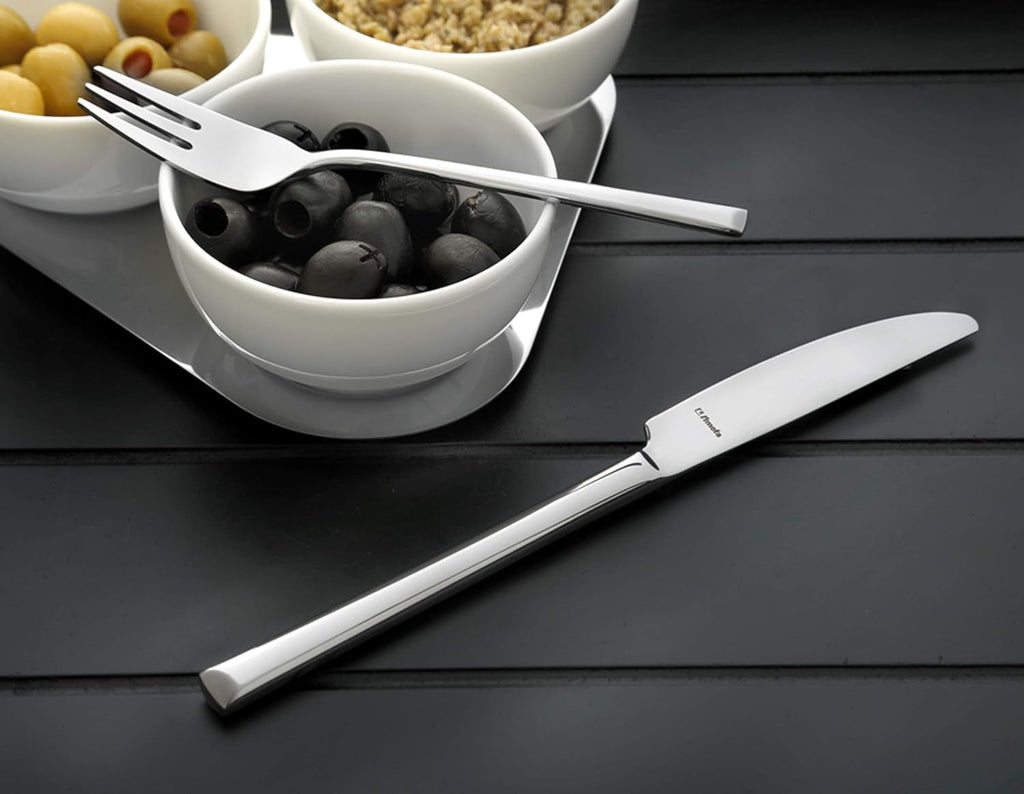 Amefa ECLAT, tacâmuri pentru 4 persoane, oțel inoxidabil cu mânere din plastic de înaltă calitate în violet, 16 piese Bucatarie Naty Shop