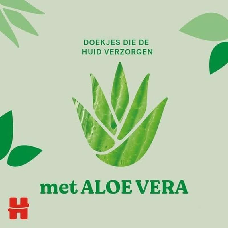 Huggies® Natural Care Baby Wipes, 10 x 56 Șervețele, fabricate din fibre de îngrijire a pielii pentru o piele sănătoasă, îmbogățite cu Aloe Vera Servetele Umede Bebelusi Naty Shop