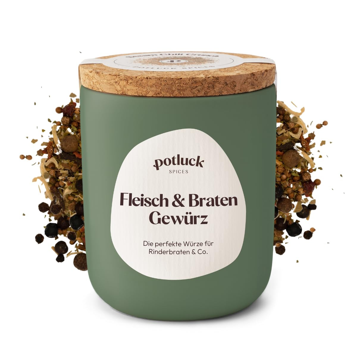 Potluck | Spice Burger | Würzmischung im Keramiktopf | 100 g | Veganské, bezlepkové a s přírodními ingrediencemi