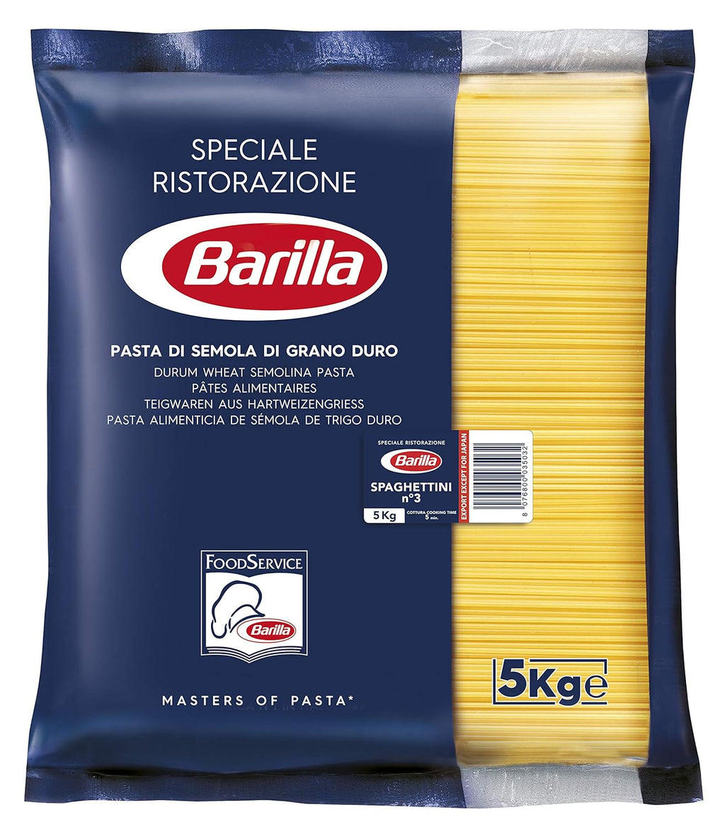 Barilla Pasta Klassische Spaghetti n.5 aus vysoce kvalitní Hartweizen immer al dente, (1 x 500 g), geschmacklos