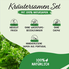 Prademir – Kräutersamen Set aus 16 beliebten Küchenkräutern – Kräuter Anzuchtset mit 100% Natursamen aus Portugal – Kräuter Saatgut aus Oregano, Tymián, Majoránka, Rosmarin, Kopr, Basilikum, Sage uvm