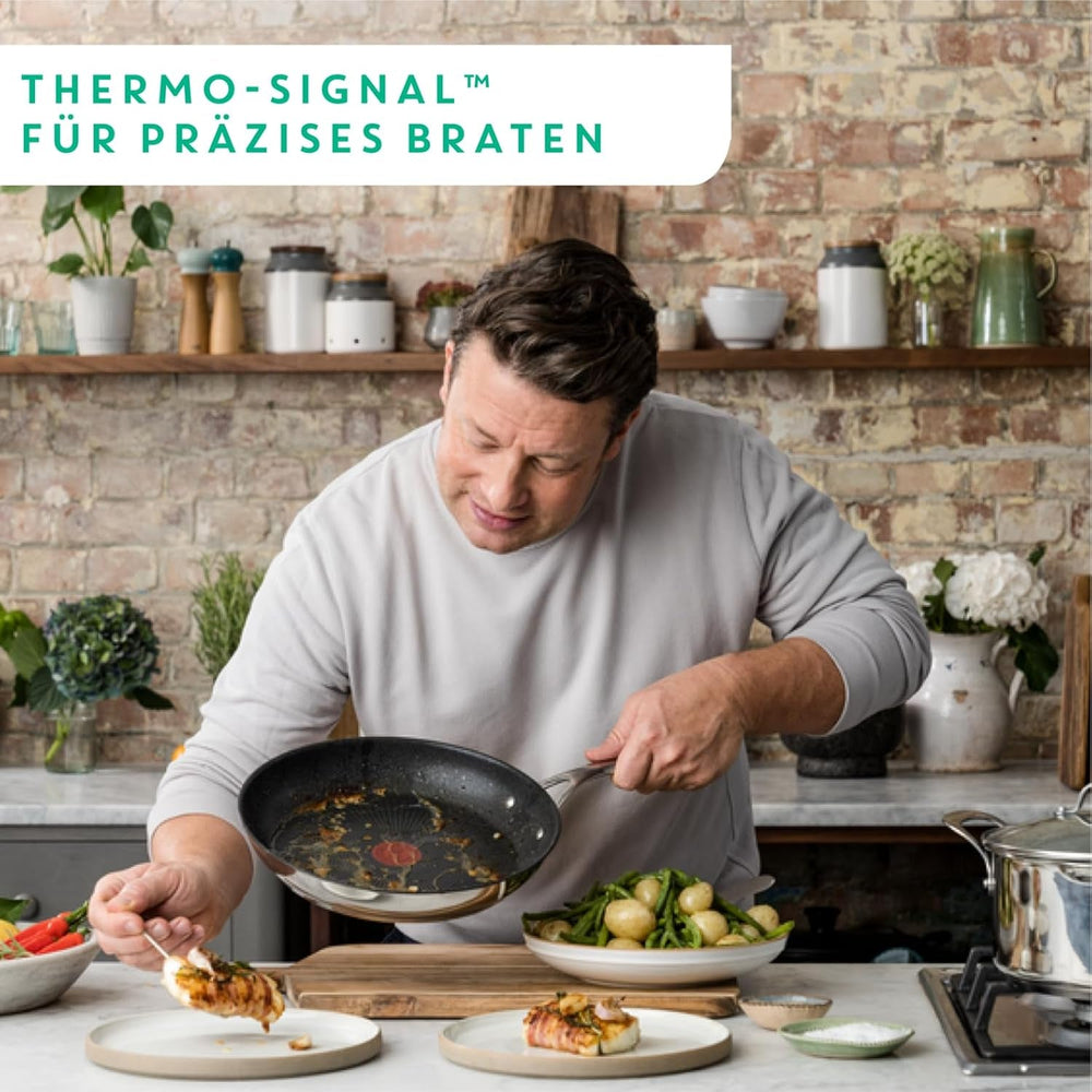 Tefal Jamie Oliver Cook'S Direct, nepřilnavý, vhodný na indukci, hrnce a pánve vhodné do trouby Naty Shop