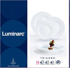 Serviciu de masă, alb, 18 bucăți, 00116