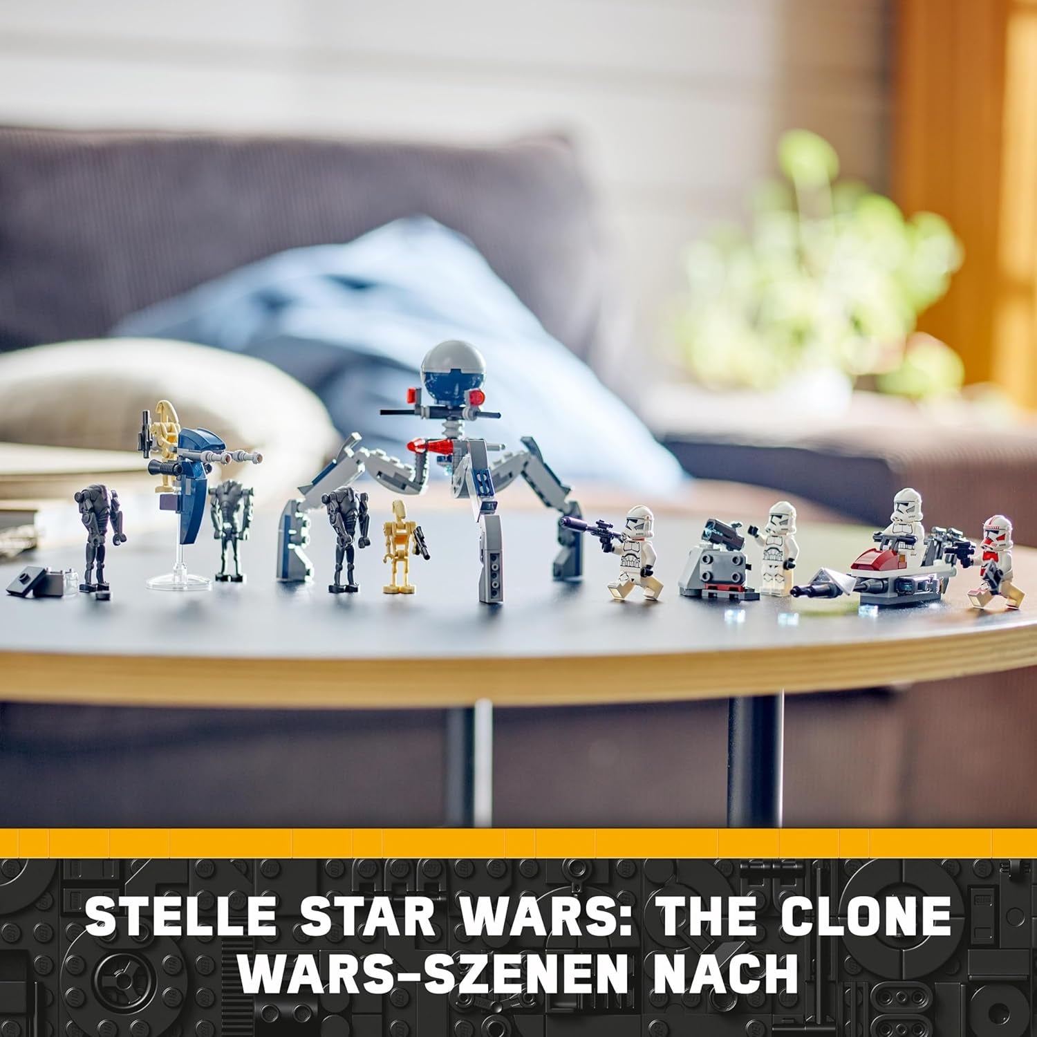 LEGO Star Wars 75372 klonový voják a bitevní balíček bitevního droida, vč. 4 minifigurky, 5 droidů a motorka speeder se střílečkou - Stavebnice pro chlapce a dívky ve věku od 7 let Stavebnice Besuche den LEGO-Store