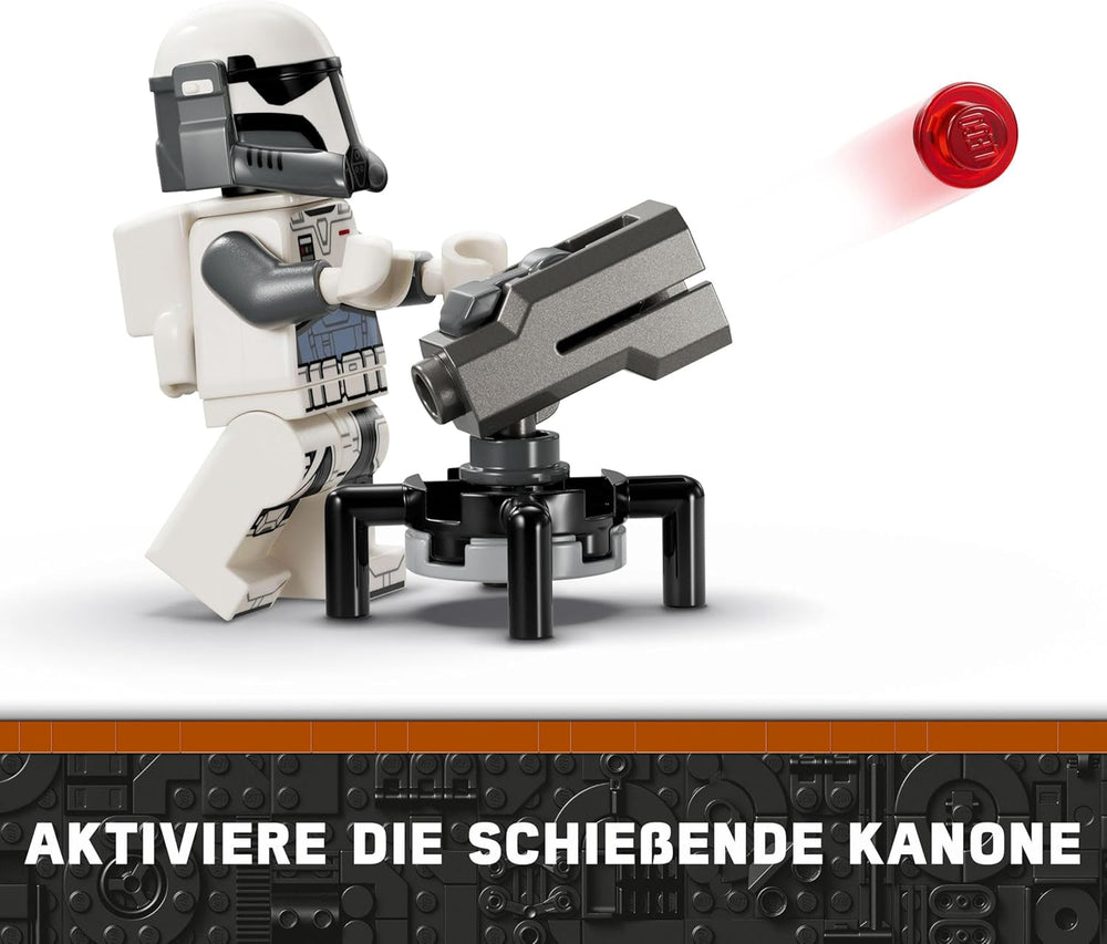 LEGO Star Wars: Mandalorian Ambush on Mandalore Battle Pack, dobrodružná stavebnice pro děti, sběratelská akční sada, nápad na dárek pro chlapce a dívky 75373 Stavebnice Besuche den LEGO-Store