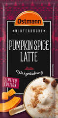 Ostmann Gewürze – Pumpkin Spice Latte Würzmischung, zum Einrühren in Milch mit Kaffee nebo Espresso, mit Kürbispulver, 16 g im Beutel (Verpackungsdesign kann abweichen)