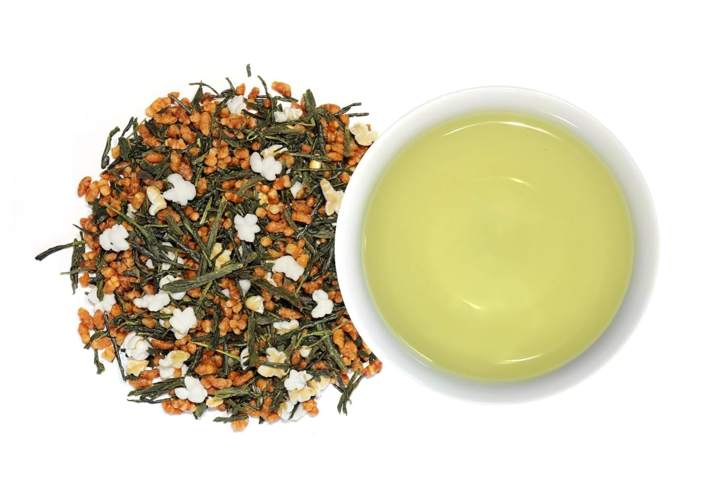Ceai verde japonez Genmaicha cu orez prăjit, 50% Sencha din Kagoshima, ceai verde premium vrac, amestec tradițional, fără arome adăugate, 100 g | Wondertea Ceai verde japonez Genmaicha