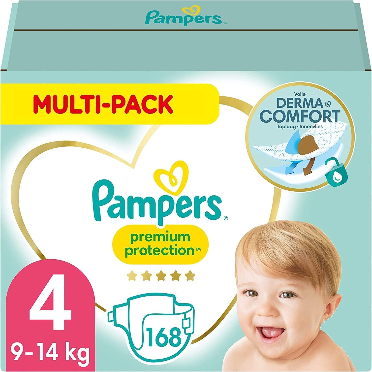 Pampers Premium Protection, velikost 5, 152 plen, 11kg-16kg, naše #1 ochrana proti pokožce a protečení