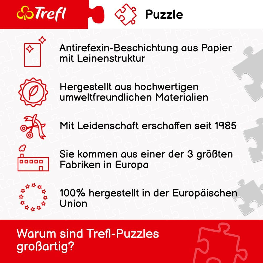 Trefl - Câine vesel - Puzzle 500 elemente - Diy Puzzle cu animale, divertisment creativ, distracție, puzzle clasic pentru adulți și copii de la 10 ani în sus Puzzle Naty Shop
