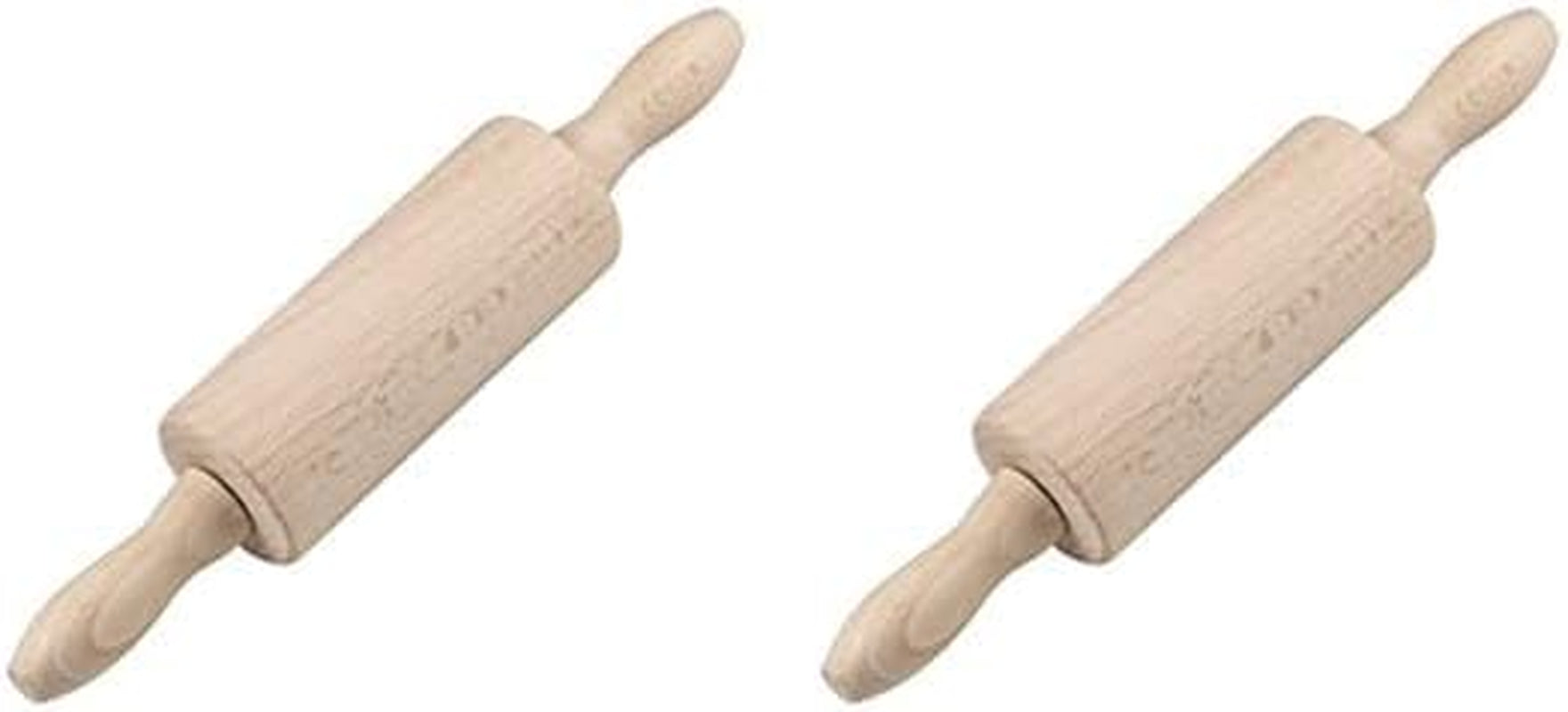 31526 Teigrolle Mini, Holz, 23,5 x 4,5 x 4,5 cm (Packung mit 2)