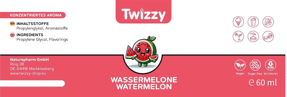 Twizzy Watermelon, Food Arome - 60 ml - Intenzivní aroma Arome Naty Shop
