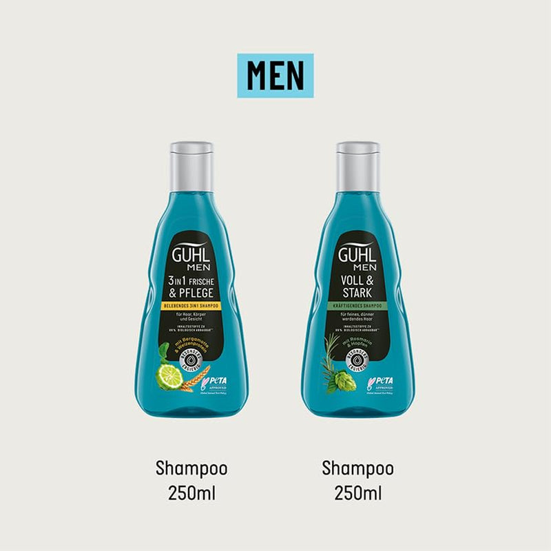 Guhl Men Full & Strong Shampoo - Tipul de păr: Subțire, fin, normal Duș și baie Guhl