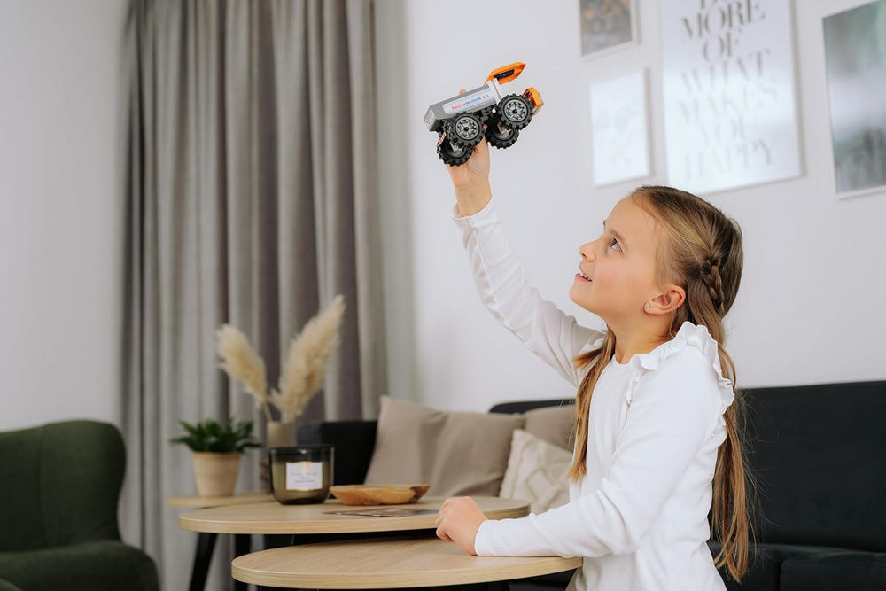fischertechnik Truck 576105 – pädagogisches Konstruktionsspielzeug, LKW-Spielzeug-Bausatz für Kinder ab 7 Jahren, oranžová