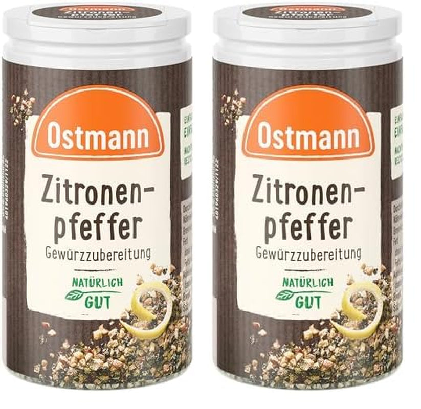 Ostmann Gewürze - Zitronenpfeffer Gewürzzubereitung | Na salátové dresinky, omáčky a rybí pokrmy 40 g v Der Streudose