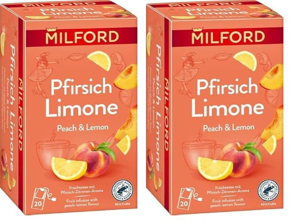 MILFORD Căpșuni și vanilie | Ceai de fructe cu aromă de căpșuni și vanilie | 20 pliculețe