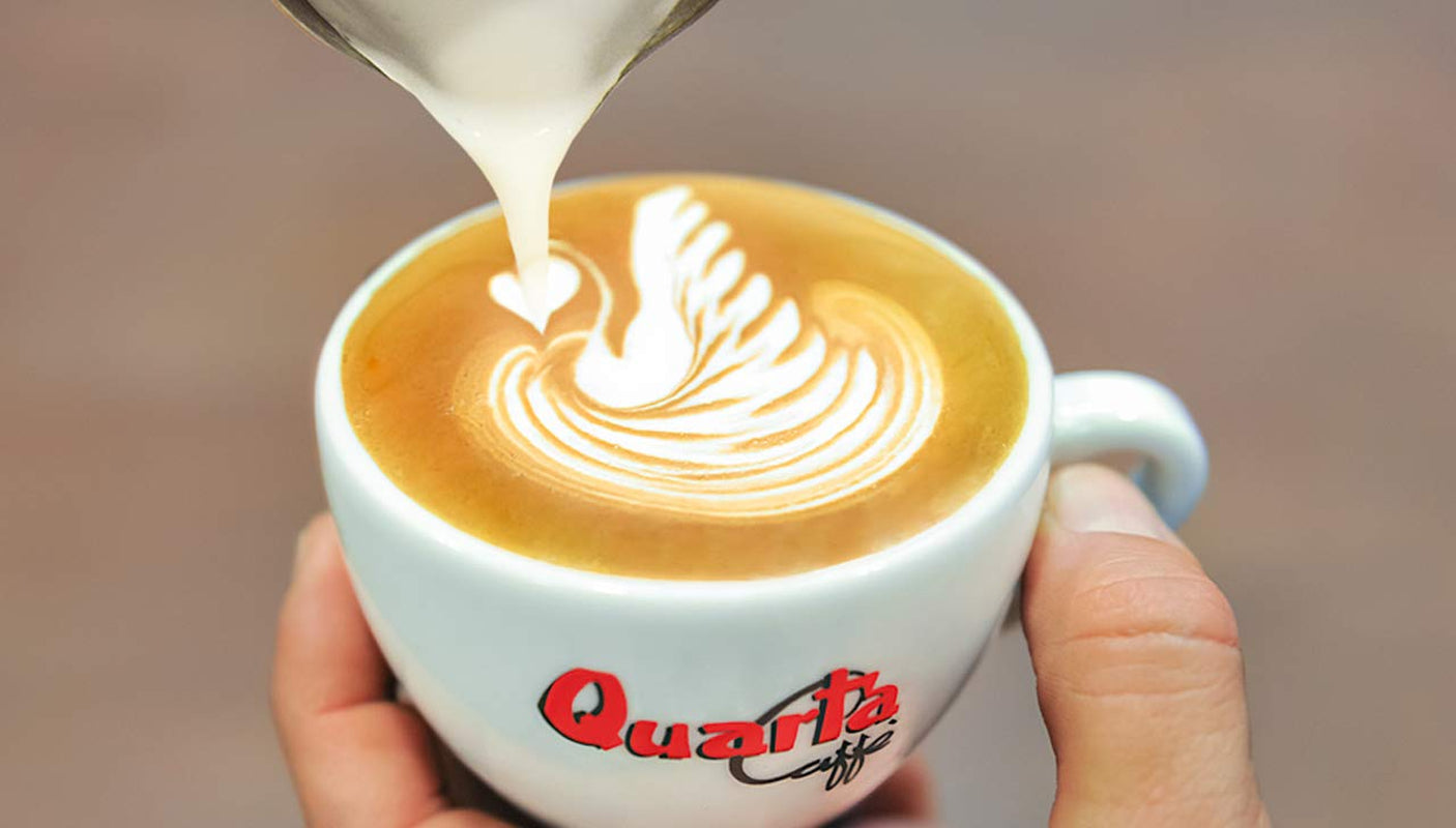 Boabe Quarta Caffè Sorte Rossa – cafea arabică și robustă, 250g, aromă puternică și energică – 3 pachete a câte 250g fiecare. Produsă în Apulia, Salento