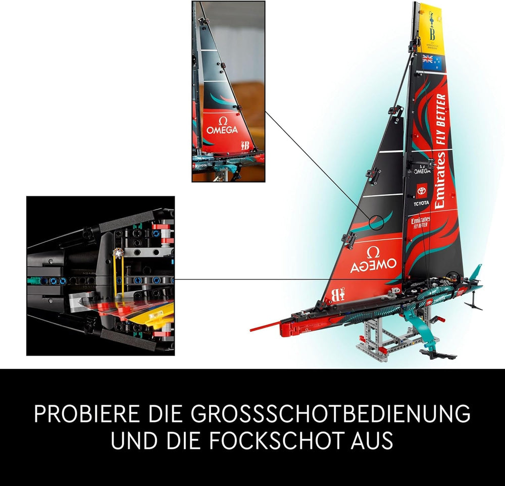 LEGO Technic Tým Emirates Nový Zéland AC75 Závodní jachta Stavebnice plachetnice pro dospělé Dárek pro muže a ženy Kreativní a odpočinková činnost 42174 Stavebnice Besuche den LEGO-Store