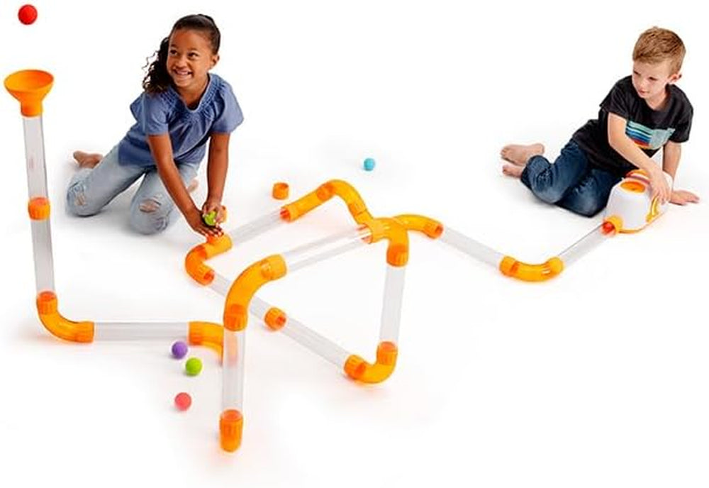 Fat Brain Toys Air Toobz Erweiterungspaket – Luftbetriebenes STEM-Bauspielzeug – Kinder & Jugendlich, Blau