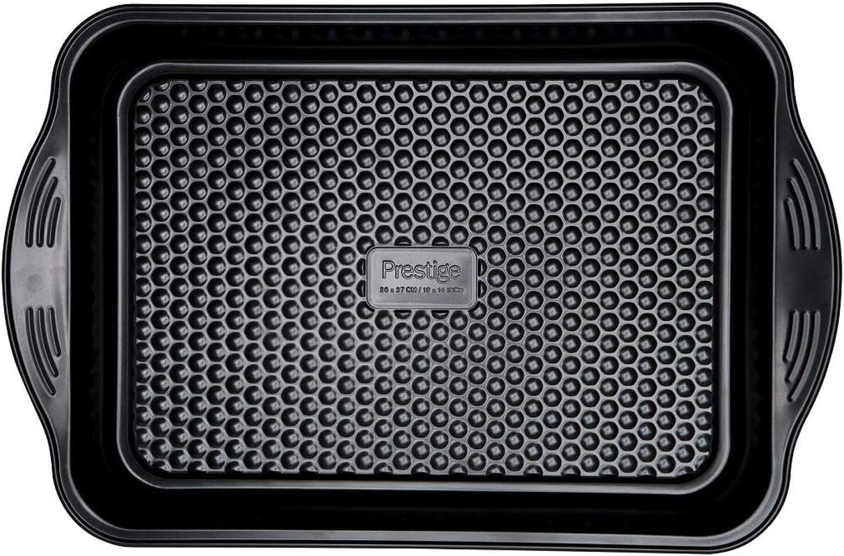 Prestige 48227 Aerolift Muffin Zinn, Carbon Steel, Schwarz Formy a plechy na pečení Naty Shop Groß Auflaufform