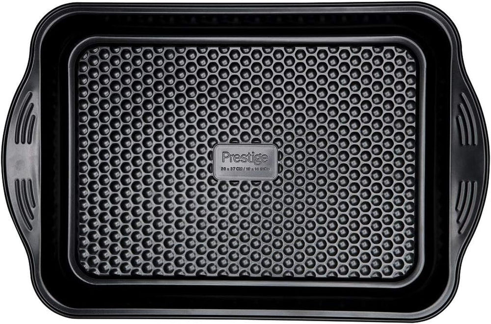 Prestige 48227 Aerolift Muffin Zinn, Carbon Steel, Schwarz Formy a plechy na pečení Naty Shop Groß Auflaufform