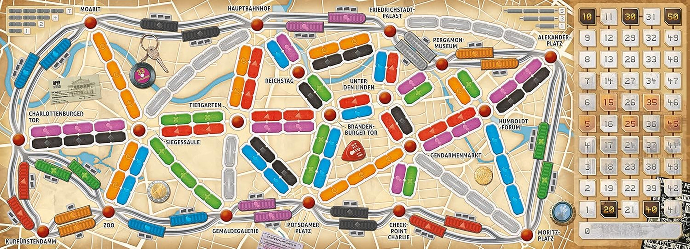 Days of Wonder, Ticket to Ride: Berlin, rodinná hra, desková hra, 2–4 hráči, věk 8+, 10–15 minut, německy