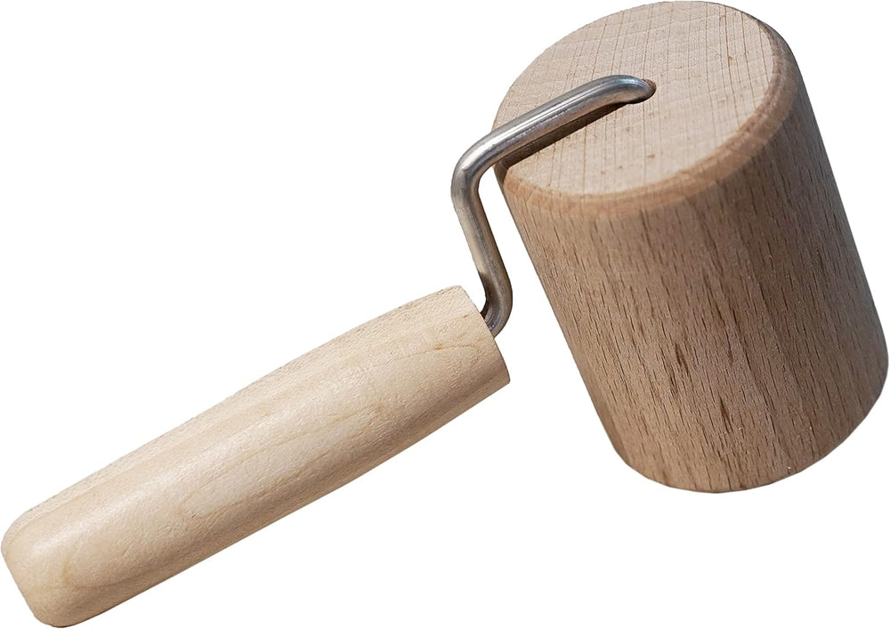 Chinchilla® Backblechroller/Teigroller zylindrisch aus Buchenholz | Der stabilní Helper für die Küche | Vyrobeno v Německu | Nachhaltige Qualität aus Deutschland | 18 x 5 cm