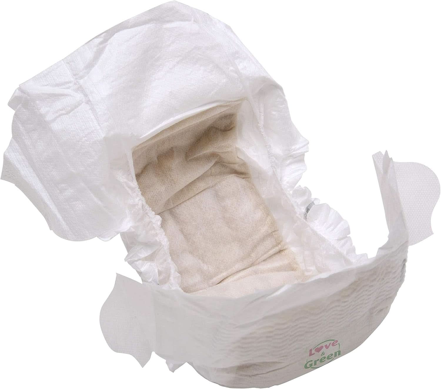 Love Green Nature, nebělené ekologické plenky, bez chlóru, různé velikosti Mother and Child Naty Shop