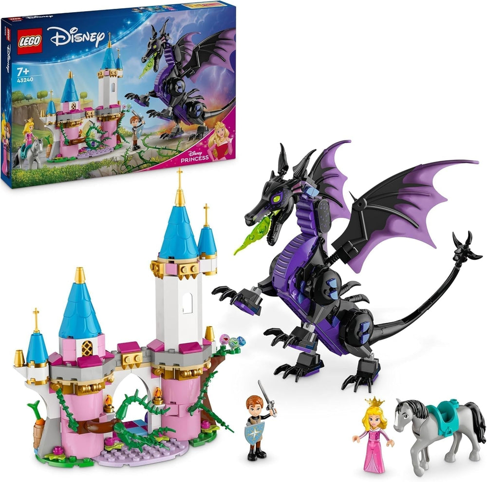 LEGO Ç€ Disney Frozen Elsin zimní palác, stavebnice a herní sada pro děti s modelem paláce a minifigurkami ELSA a Anny, dárek pro dívky, chlapce a filmové fanoušky od 6 let 43244 Stavebnice Besuche den LEGO-Store Maleficent jako drak