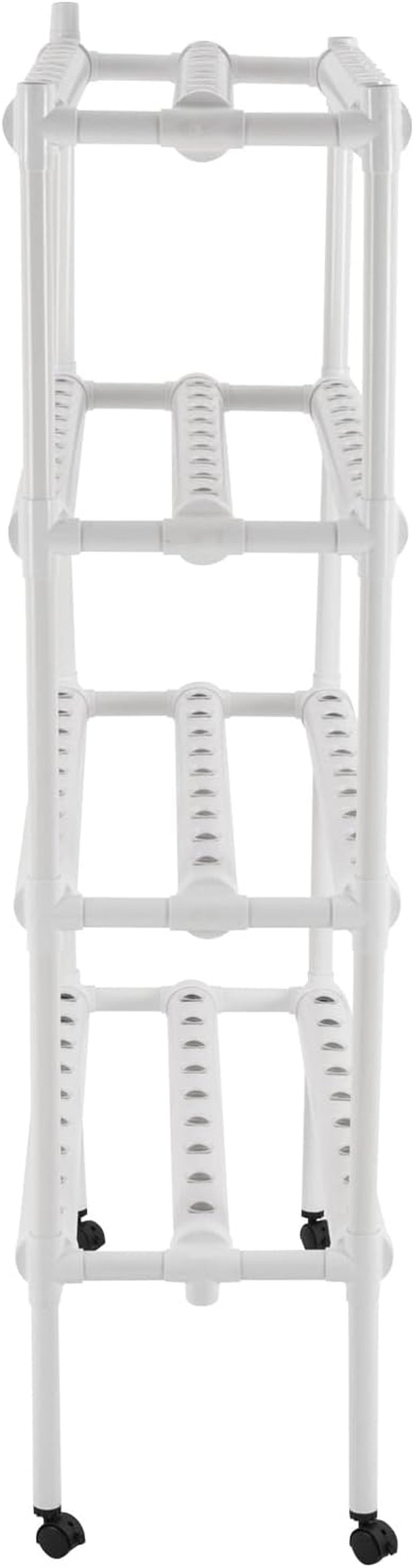 Sada pro hydroponické pěstování se 108 místy pro výsadbu, 4 úrovněmi s vodní pumpou. Hydroponický systém vyrobený z potravinářských PVC-U trubek pro domácí, balkónovou, zahradní a balkónovou zeleninu.