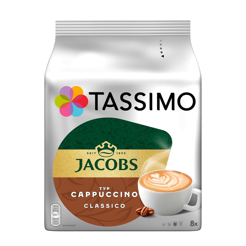 Tassimo Kapseln Jacobs Cappuccino Classico, 5 x 8 Pads, 40 Kaffeekapseln
