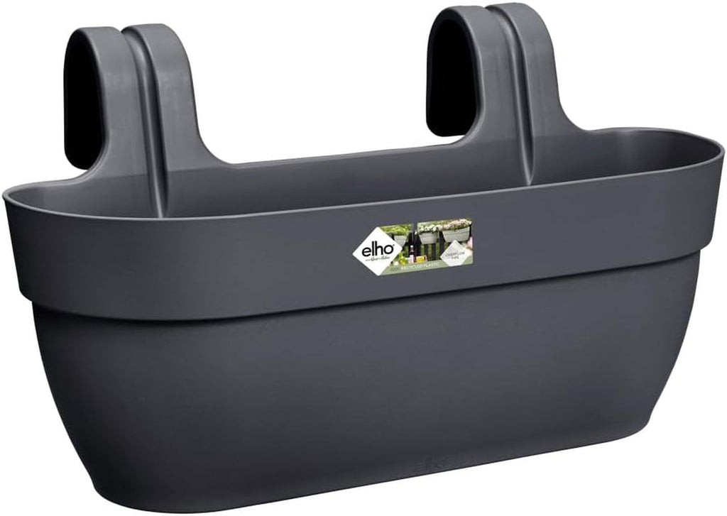 elho Vibia Campana Easy Hanger L 46 - Ghiveci pentru balcon și exterior - Ø 46,0 x Î 26,5 cm - Negru/Antracit