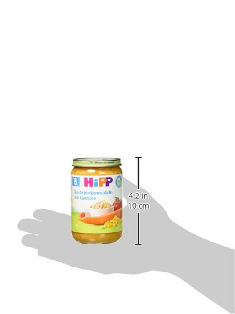 Hipp bio nudle se šunkou a zeleninou, balení 6 ks (6 x 220 gramů) Mother and Child Naty Shop