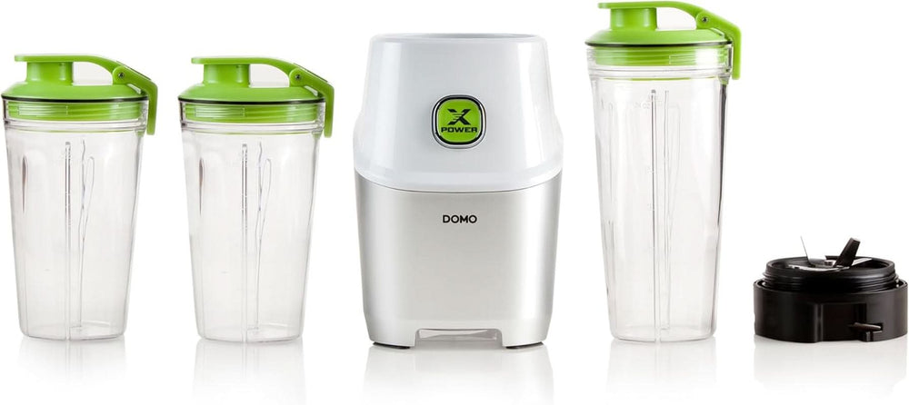 Powermixer Domo DO700BL Mit 1000W Starkem Motor - Mixen Direkt v Der Flasche, Weiß Mother and Child Naty Shop