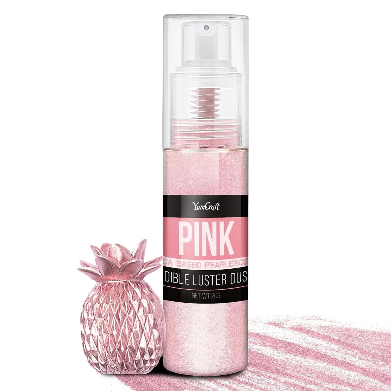 Jedlé třpytky ve spreji, 20 gramů Naty Shop Pink