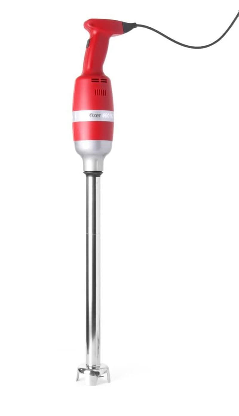 HENDI Sada stojanových mixérů, Mit Schneebesen Und Halterung Zur Wandmontage, Stablänge: 400 mm, 9 Geschwindigkeiten: 2000 Bis 9000 RPM, Bis Zu 80 Liter, Ø100X750Mm, 230V/400W, Nadel Kitchen Shop